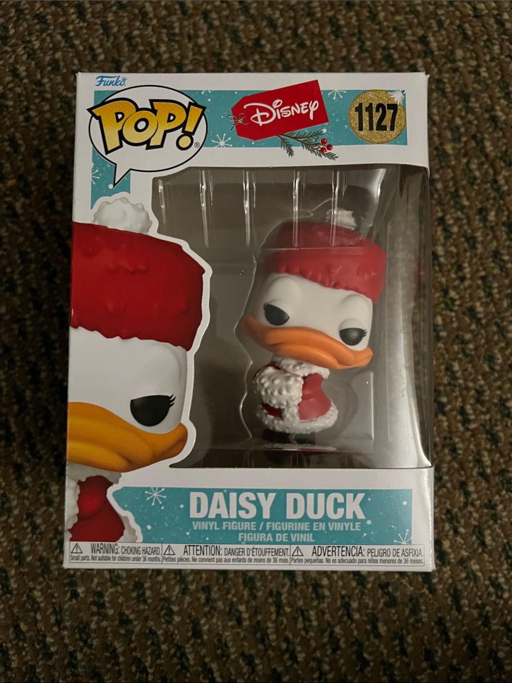 Funko Daisy Duck Pop! Vinyl Figure - Red and White Holiday Outfit